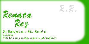 renata rez business card