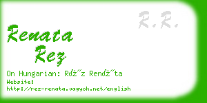 renata rez business card
